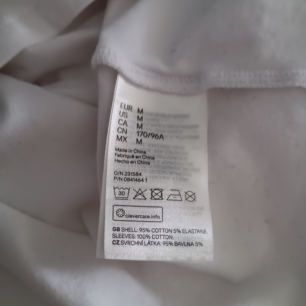 JOHANNA ORTIZ x H&M White Cotton Balloon Puff Sleeve Tee M - Picture 5 of 6
